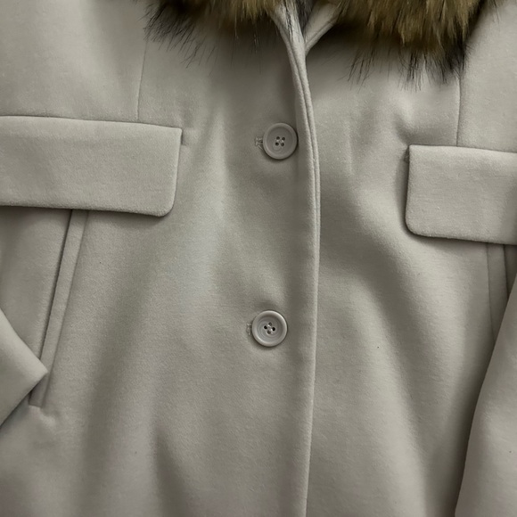 NWT Liz Claiborne XL Pea Coat/Fur Collar  NWT - Picture 6 of 10